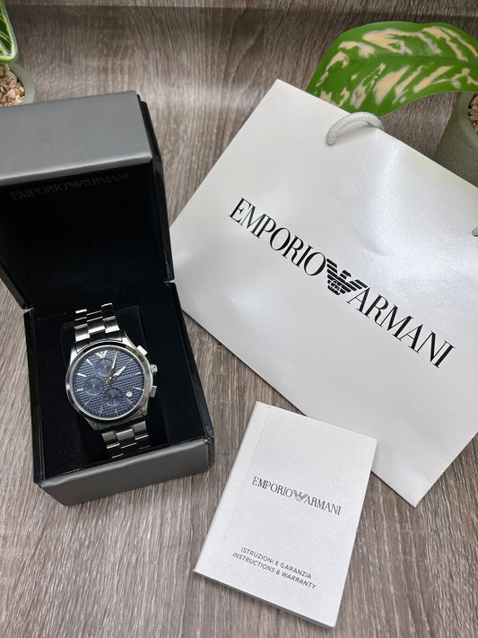 Emporio Armani chronographe en Acier Argenté